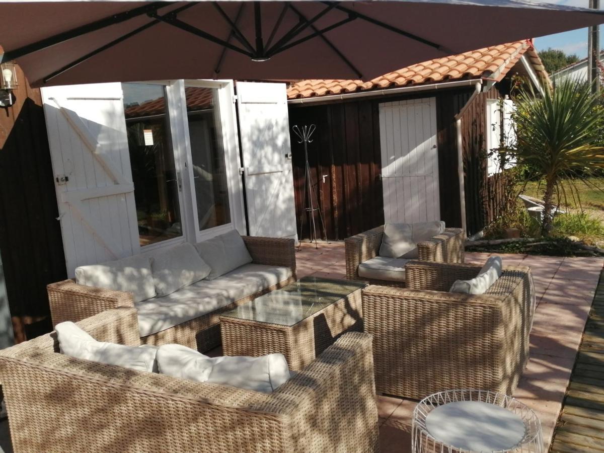 Maison Familiale En Bois Avec Piscine, Proche Du Bassin Gujan-Mestras Ngoại thất bức ảnh