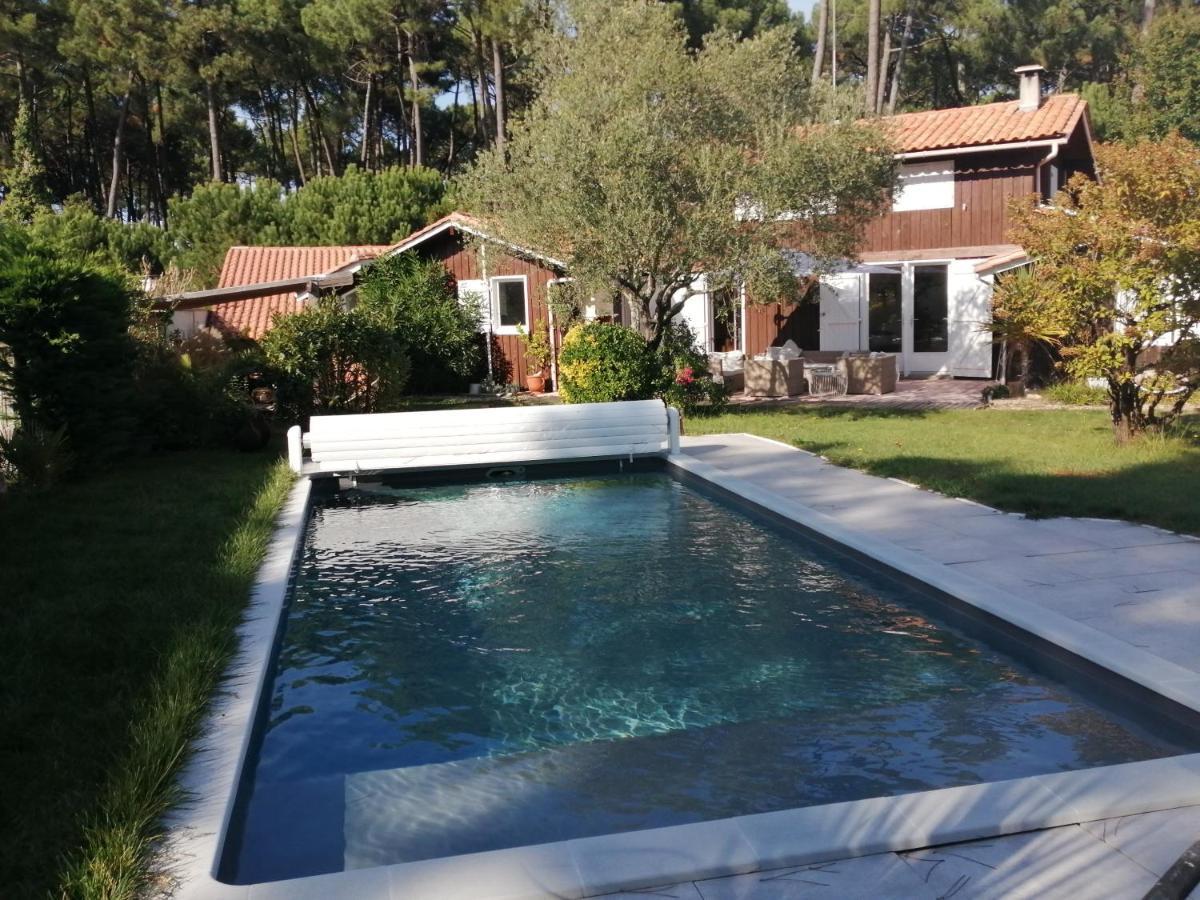 Maison Familiale En Bois Avec Piscine, Proche Du Bassin Gujan-Mestras Ngoại thất bức ảnh